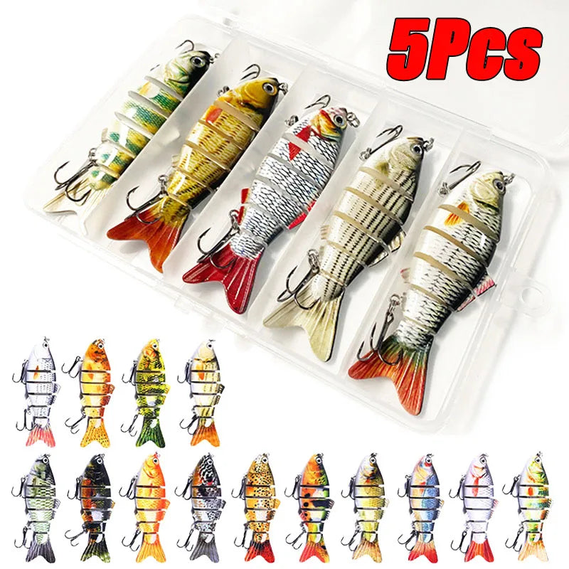 Hyper-Realistic 6-Segment Sinking Swimbait