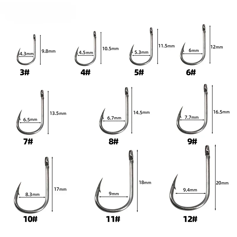 Professional High-Carbon Steel Circle Hooks