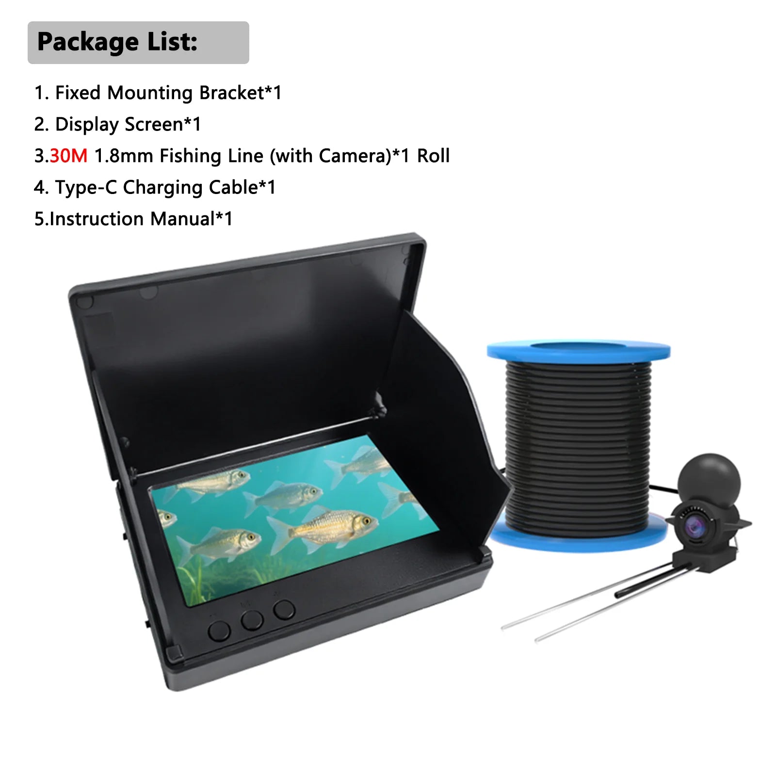 HD Panoramic Underwater Fishing Camera